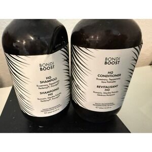 BondiBoost HG Shampoo and Conditioner Set Rosemary Peppermint Thinning USED